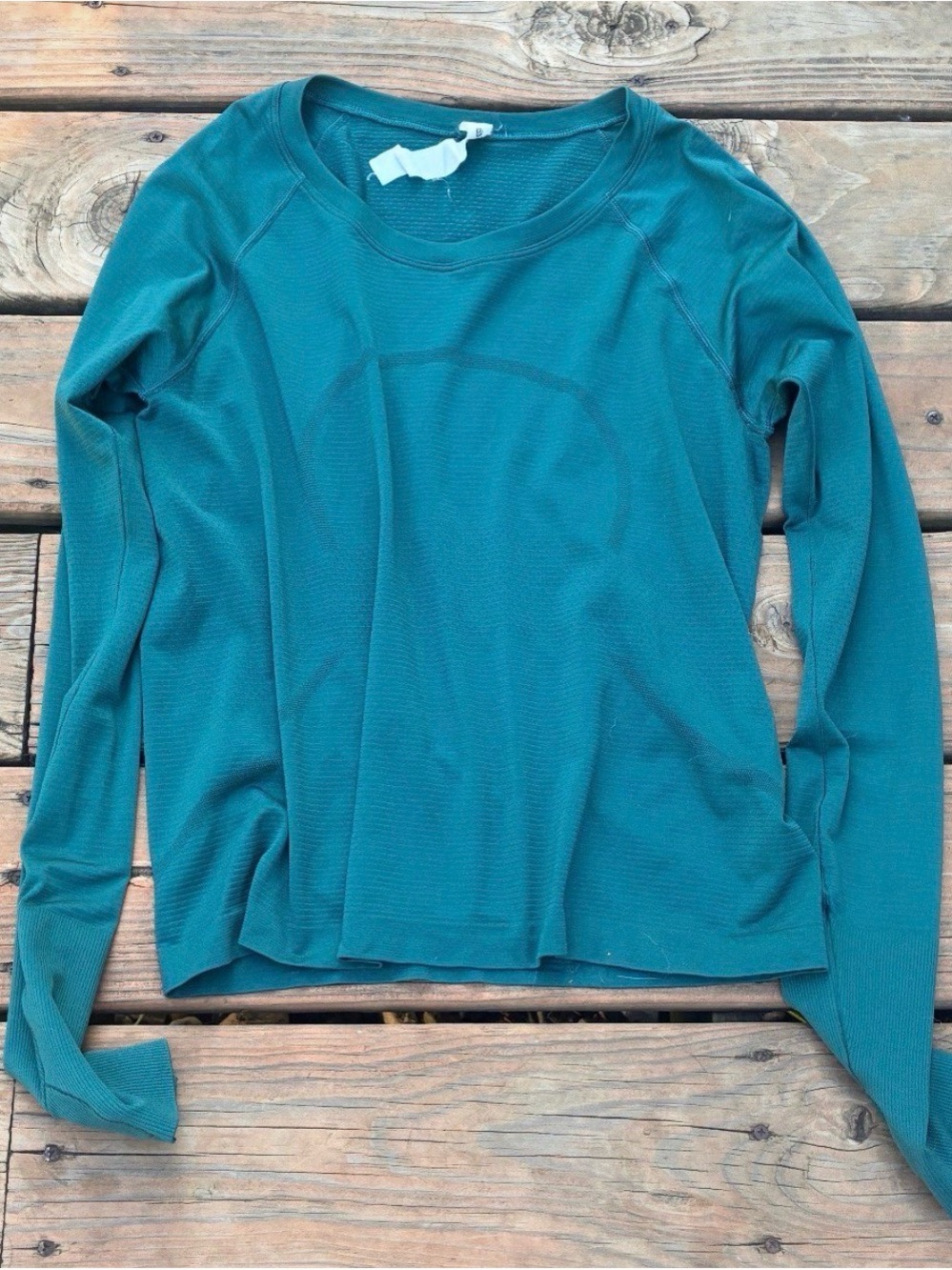 lululemon athletica Teal Long-Sleeve Crew Neck Top
